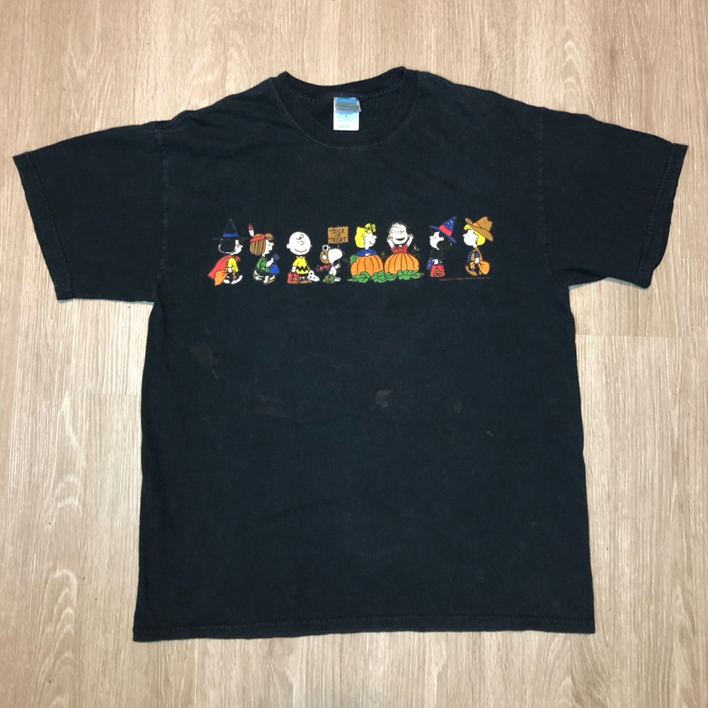 Vintage Peanuts Halloween‎ Charlie Brown 1990’s Merch T-Shirt Men’s Size LARGE